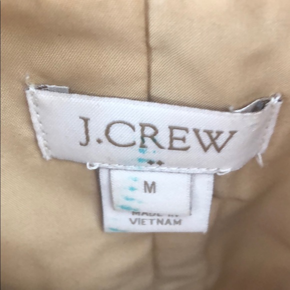Camel color JCrew vest. Gold zipper/accents. - Picture 3 of 4